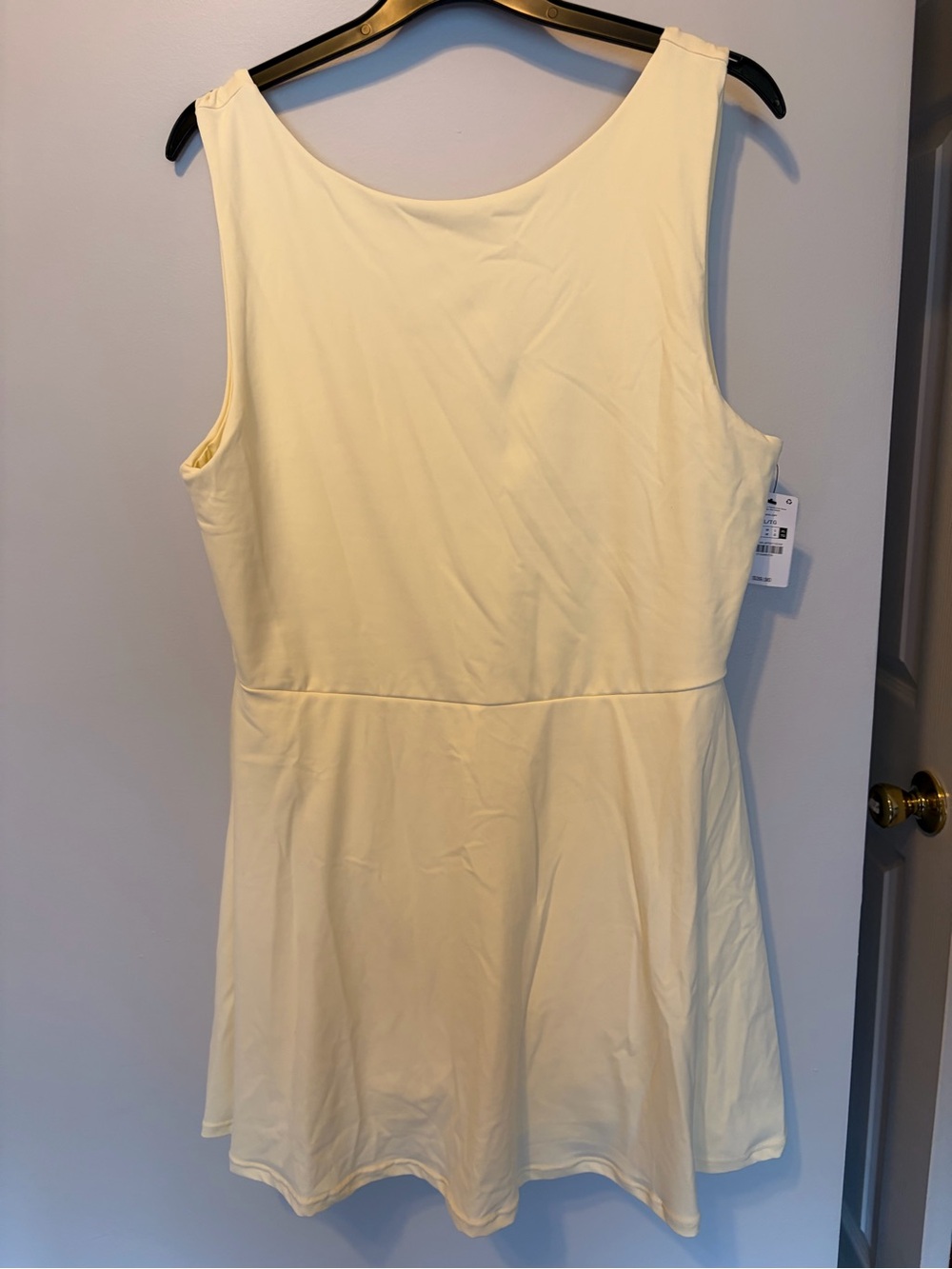 Classic Sleeveless Cream Fit & Flare Dress
